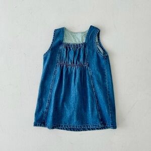 Gathered denim jumper